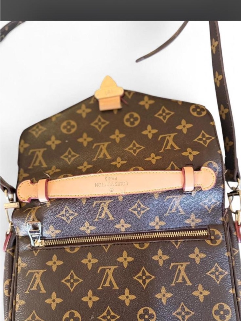 Louis Vuitton Monogram Canvas Crossbody Bag in Dark Brown with Gold Hardware - Picture 9 of 9